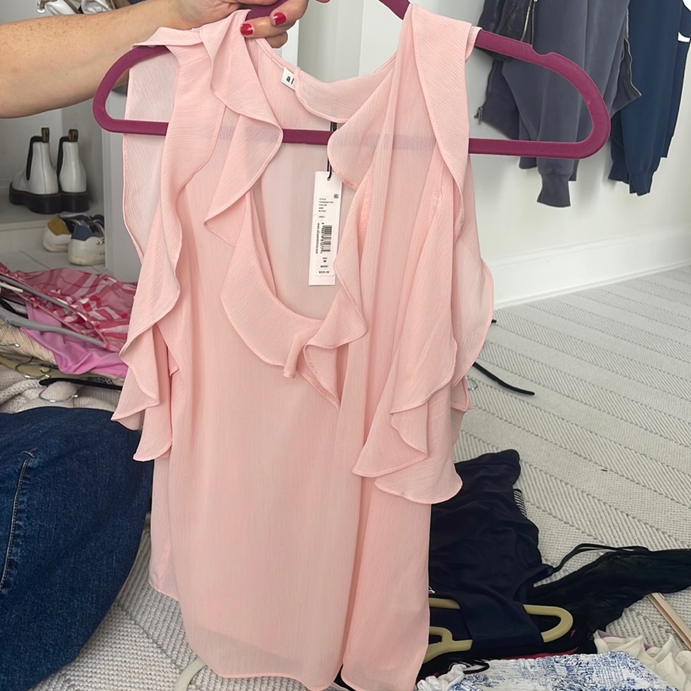Alice and Olivia Pink Blouse